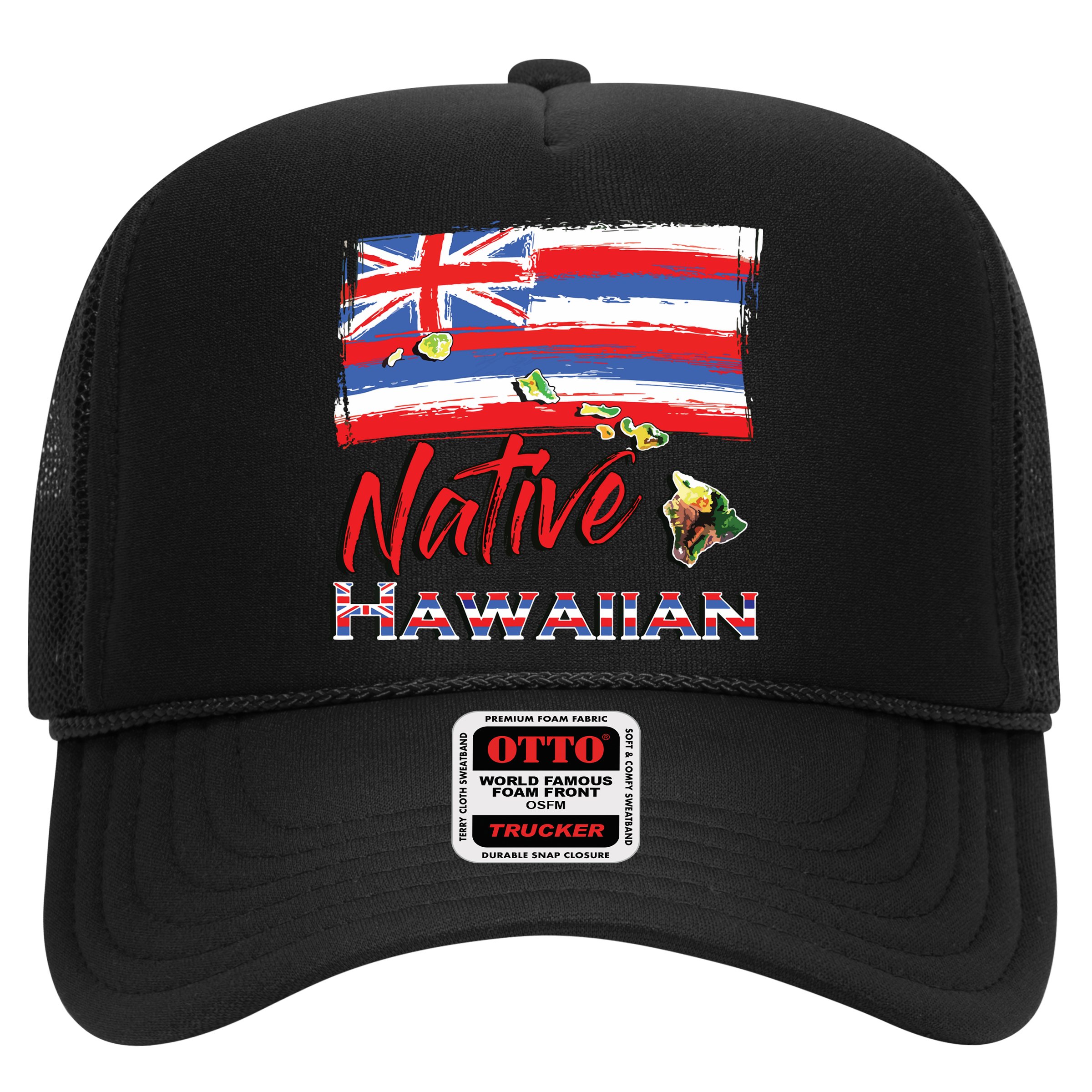Hawaiian Islands Hawaii Flag Native Hawaiian Trucker Hat