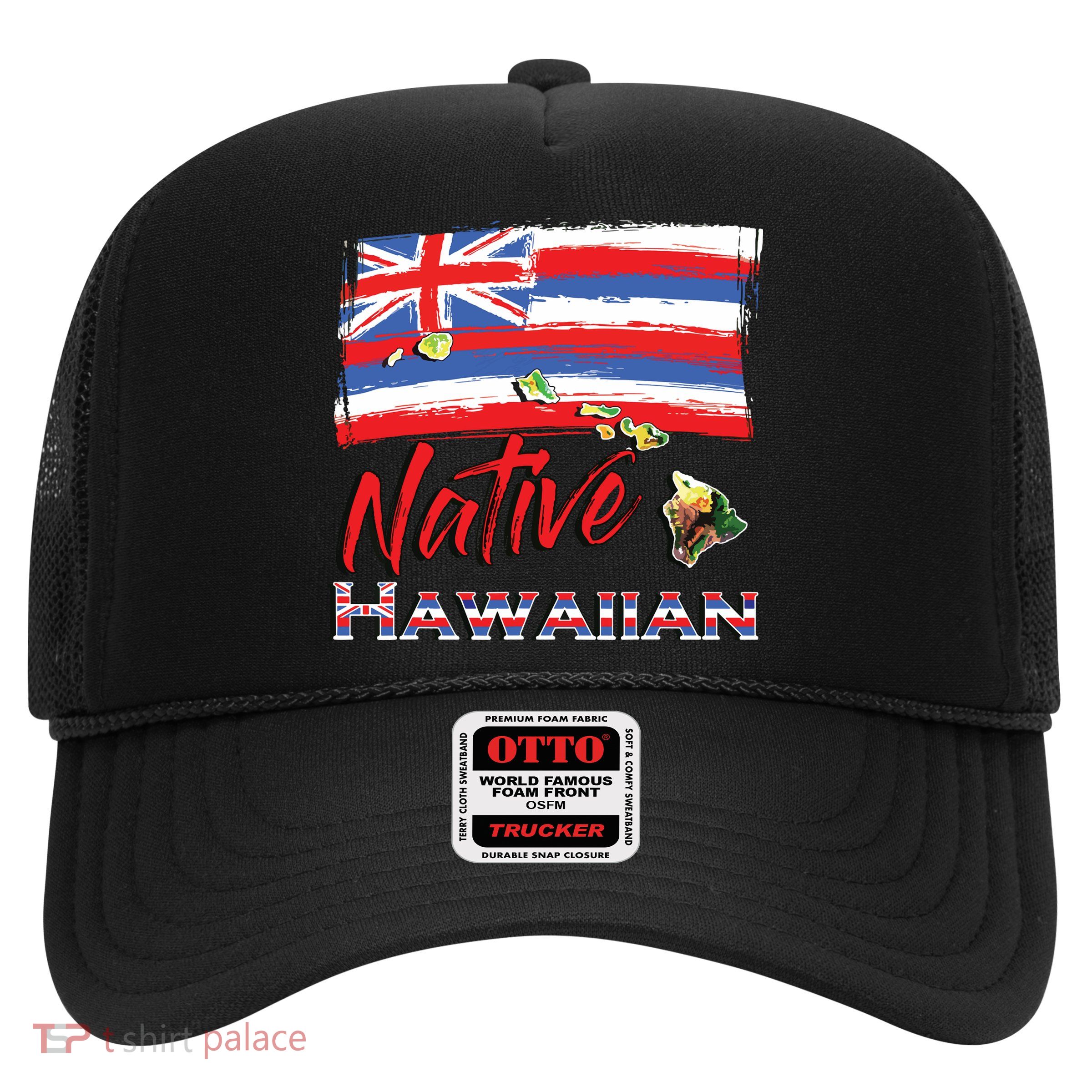 Hawaiian Islands Hawaii Flag Native Hawaiian Trucker Hat