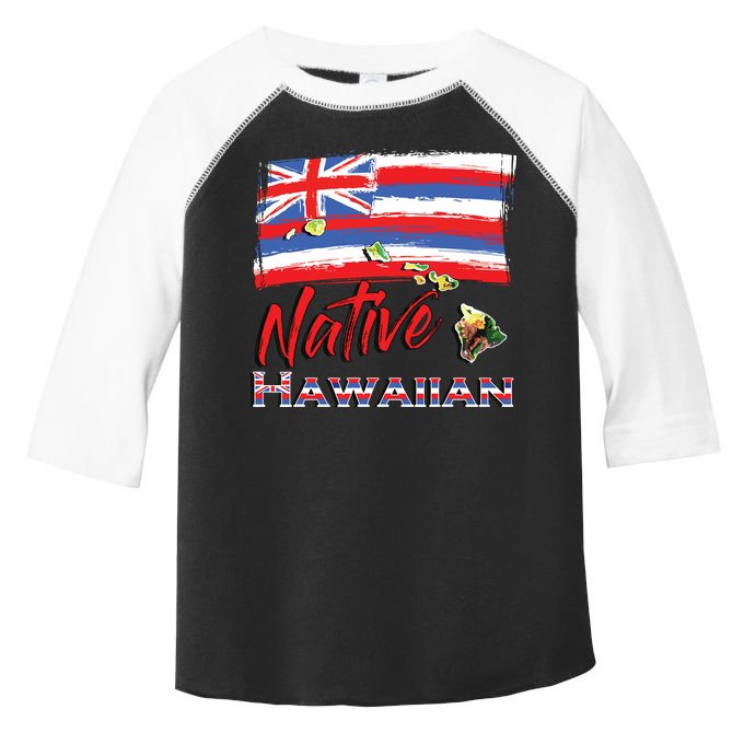 Hawaiian Islands Hawaii Flag Native Hawaiian Toddler Fine Jersey T-Shirt