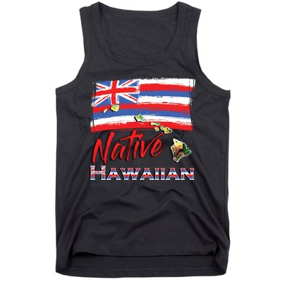 Hawaiian Islands Hawaii Flag Native Hawaiian Tank Top