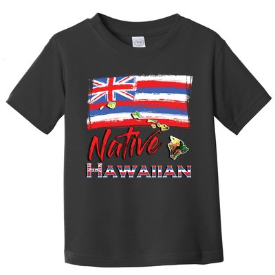 Hawaiian Islands Hawaii Flag Native Hawaiian Toddler T-Shirt