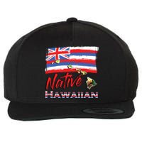 Hawaiian Islands Hawaii Flag Native Hawaiian Wool Snapback Cap