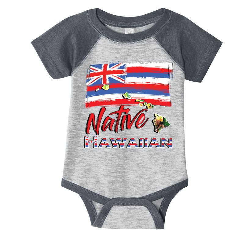 Hawaiian Islands Hawaii Flag Native Hawaiian Infant Baby Jersey Bodysuit
