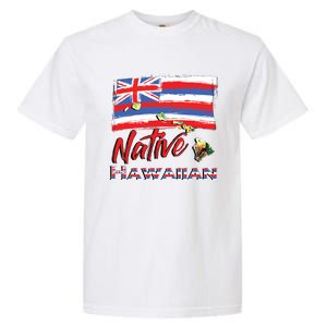 Hawaiian Islands Hawaii Flag Native Hawaiian Garment-Dyed Heavyweight T-Shirt