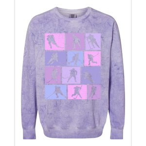 Hockey Ice Hockey Gift Colorblast Crewneck Sweatshirt