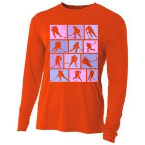 Hockey Ice Hockey Gift Cooling Performance Long Sleeve Crew