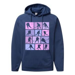 Hockey Ice Hockey Gift Performance Fleece Hoodie