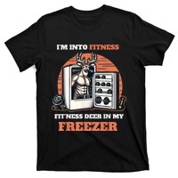 Hunting IM Into Fitness Deer Freezer Funny Hunter Dad T-Shirt