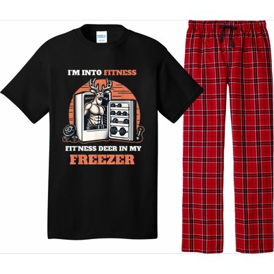 Hunting IM Into Fitness Deer Freezer Funny Hunter Dad Pajama Set