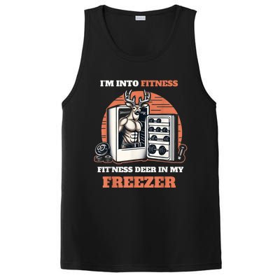 Hunting IM Into Fitness Deer Freezer Funny Hunter Dad PosiCharge Competitor Tank