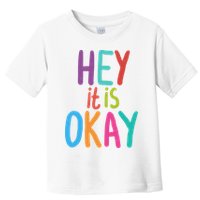 Hey It Is Okay Colorful Toddler T-Shirt