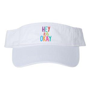 Hey It Is Okay Colorful Valucap Bio-Washed Visor