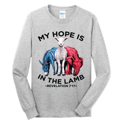 Hope Is In The Lamb My Christian God Jesus Lamb Lover Humor Tall Long Sleeve T-Shirt