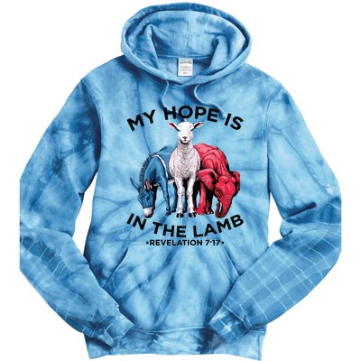 Hope Is In The Lamb My Christian God Jesus Lamb Lover Humor Tie Dye Hoodie