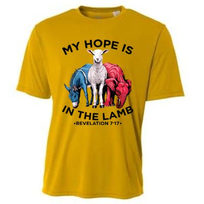 Hope Is In The Lamb My Christian God Jesus Lamb Lover Humor Cooling Performance Crew T-Shirt