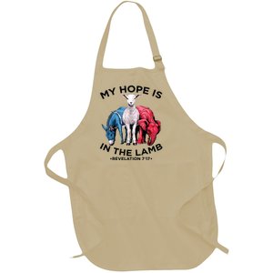 Hope Is In The Lamb My Christian God Jesus Lamb Lover Humor Full-Length Apron With Pockets