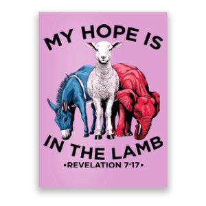 Hope Is In The Lamb My Christian God Jesus Lamb Lover Humor Poster