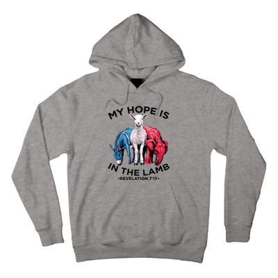 Hope Is In The Lamb My Christian God Jesus Lamb Lover Humor Tall Hoodie