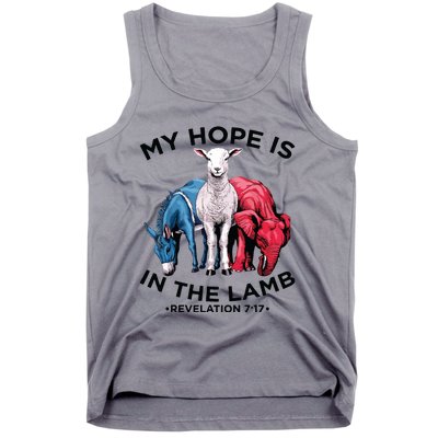 Hope Is In The Lamb My Christian God Jesus Lamb Lover Humor Tank Top