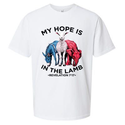 Hope Is In The Lamb My Christian God Jesus Lamb Lover Humor Sueded Cloud Jersey T-Shirt