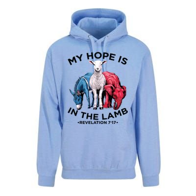 Hope Is In The Lamb My Christian God Jesus Lamb Lover Humor Unisex Surf Hoodie