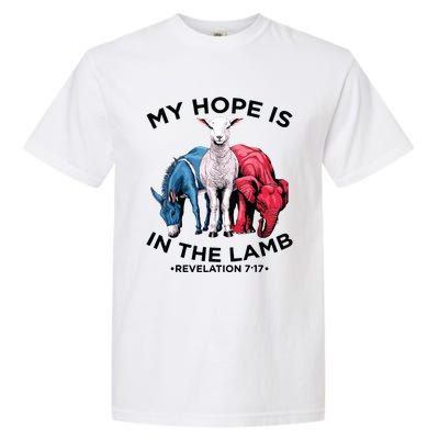 Hope Is In The Lamb My Christian God Jesus Lamb Lover Humor Garment-Dyed Heavyweight T-Shirt