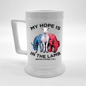 Hope Is In The Lamb My Christian God Jesus Lamb Lover Humor Beer Stein