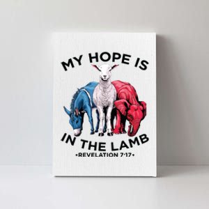 Hope Is In The Lamb My Christian God Jesus Lamb Lover Humor Canvas