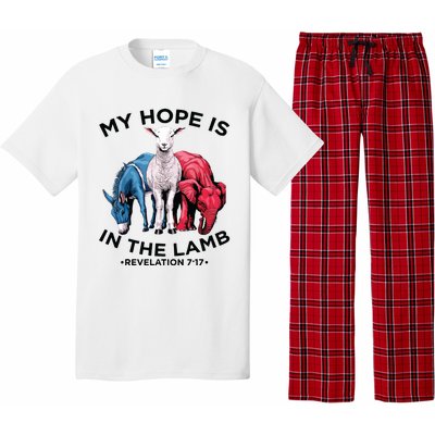 Hope Is In The Lamb My Christian God Jesus Lamb Lover Humor Pajama Set