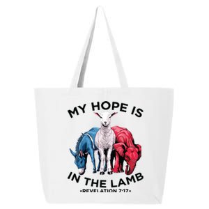 Hope Is In The Lamb My Christian God Jesus Lamb Lover Humor 25L Jumbo Tote