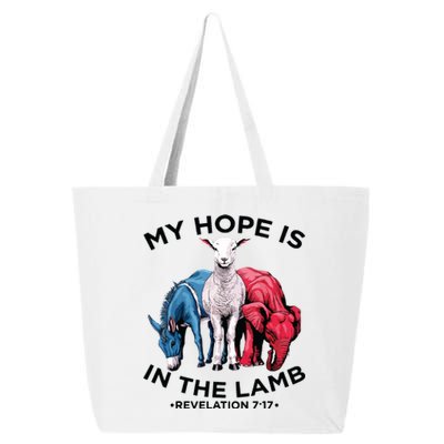 Hope Is In The Lamb My Christian God Jesus Lamb Lover Humor 25L Jumbo Tote