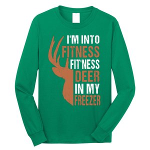 Huntingshirt IM Into Fitness Deer Freezer Funny Hunter Dad Long Sleeve Shirt