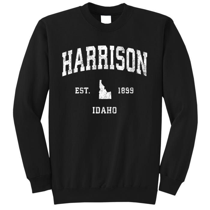 Harrison Idaho Id Vintage Athletic Sports Sweatshirt