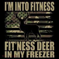 Hunting Im Into Fitness Fitness Deer In My Freezer Mesh Reversible Basketball Jersey Tank