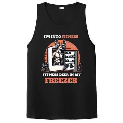 Hunting I'm Into Fitness Deer Freezer Funny Hunter Dad  PosiCharge Competitor Tank