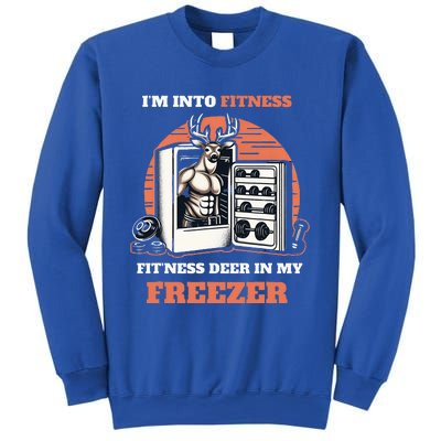 Hunting I'm Into Fitness Deer Freezer Funny Hunter Dad  Sweatshirt