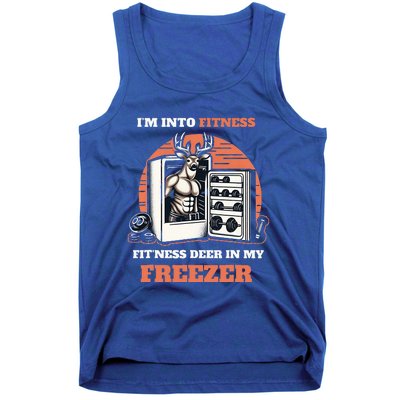 Hunting I'm Into Fitness Deer Freezer Funny Hunter Dad  Tank Top