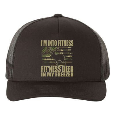 Hunting I'm Into Fitness Fit'ness Deer In My Freezer  Yupoong Adult 5-Panel Trucker Hat