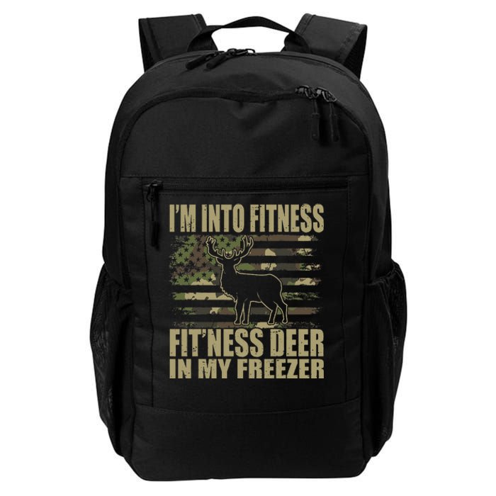 Hunting I'm Into Fitness Fit'ness Deer In My Freezer  Daily Commute Backpack