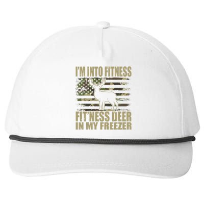 Hunting I'm Into Fitness Fit'ness Deer In My Freezer  Snapback Five-Panel Rope Hat