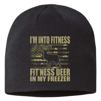 Hunting I'm Into Fitness Fit'ness Deer In My Freezer  Sustainable Beanie