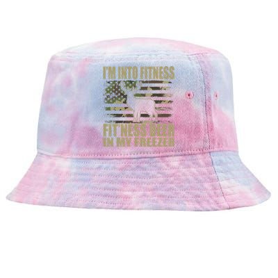 Hunting I'm Into Fitness Fit'ness Deer In My Freezer  Tie-Dyed Bucket Hat