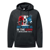 Hope Is In The Lamb My Christian God Jesus Humor Performance Fleece Hoodie