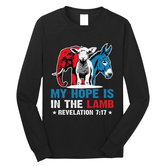 Hope Is In The Lamb My Christian God Jesus Humor Long Sleeve Shirt