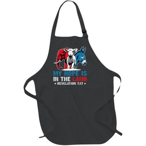 Hope Is In The Lamb My Christian God Jesus Humor Full-Length Apron With Pockets