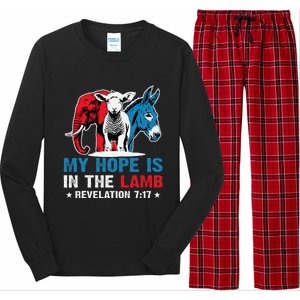 Hope Is In The Lamb My Christian God Jesus Humor Long Sleeve Pajama Set