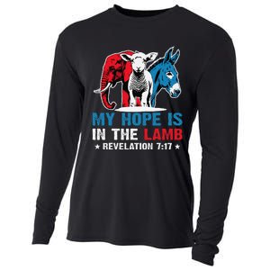 Hope Is In The Lamb My Christian God Jesus Humor Cooling Performance Long Sleeve Crew