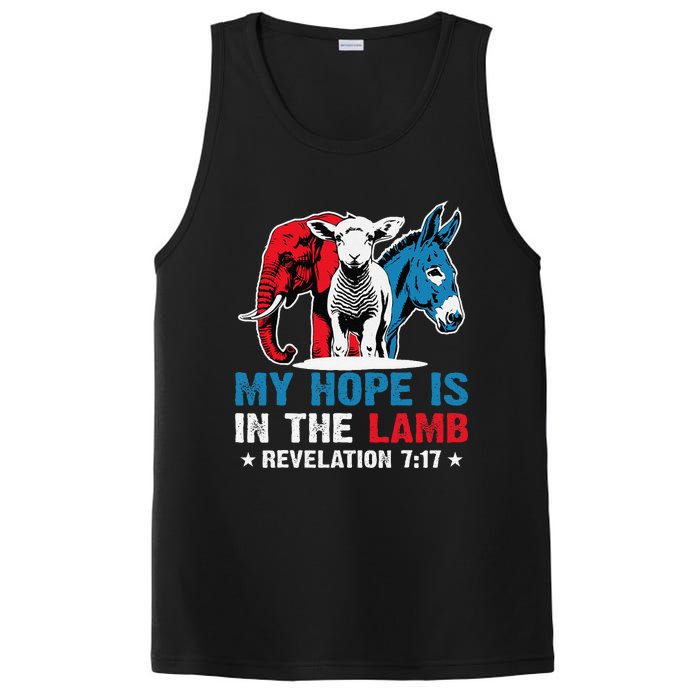 Hope Is In The Lamb My Christian God Jesus Humor PosiCharge Competitor Tank