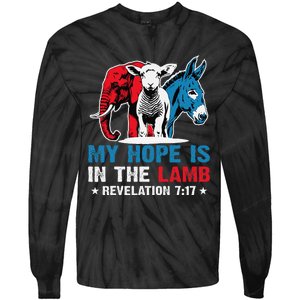 Hope Is In The Lamb My Christian God Jesus Humor Tie-Dye Long Sleeve Shirt