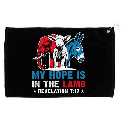 Hope Is In The Lamb My Christian God Jesus Humor Grommeted Golf Towel